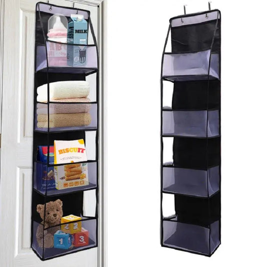 Over the Door Hanging Storage Bag, 1/2 Counts Multi-Grid Wall Mount Hanging Organizer, Storage Organizer for Bedroom, Bathroom