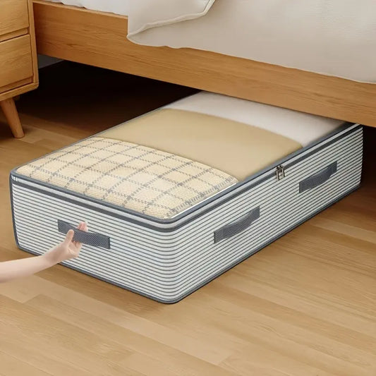Large Capacity Drawer-Style Storage Box with Transparent Lid - Space-Saving Organizer for Closet, Under-Bed, Travel, Women's Clothing, and Seasonal Items