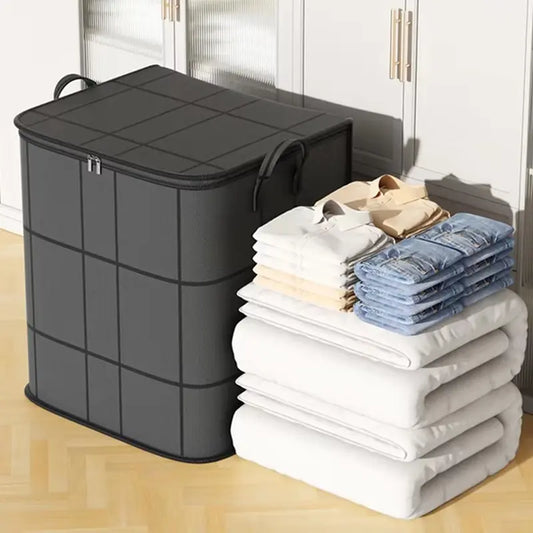 Extra Large Foldable Storage Bag for Clothes and Blankets - Durable Dustproof Organizer for Home and Dorm Use
