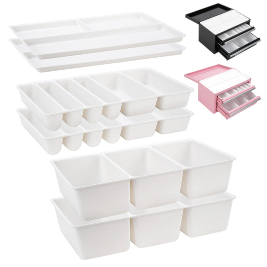 6-Piece Tool Box Organizer Tray Divider Set for Kobalt 2-Drawer Mini Toolbox - Ideal for Tool Desk Drawer Organization and Storing Small Gadgets and Accessories (Compatible with Older Versions Only)