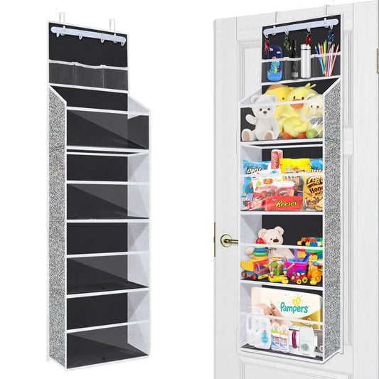 Comprehensive Over-the-Door Storage Organizer with Clear Windows and Wall File Compartments