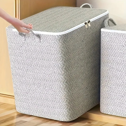 Large Capacity Storage Bag, Durable with Handle, Clothing & Blanket Container, Easy Organization, Space Saving, Clothes Storage Organizer, Fabric Storage Organizer for Home & Office